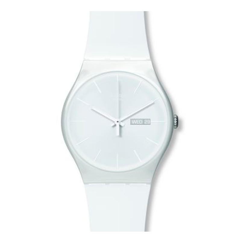 El Swatch Rebel White, un reloj deportivo minimalista