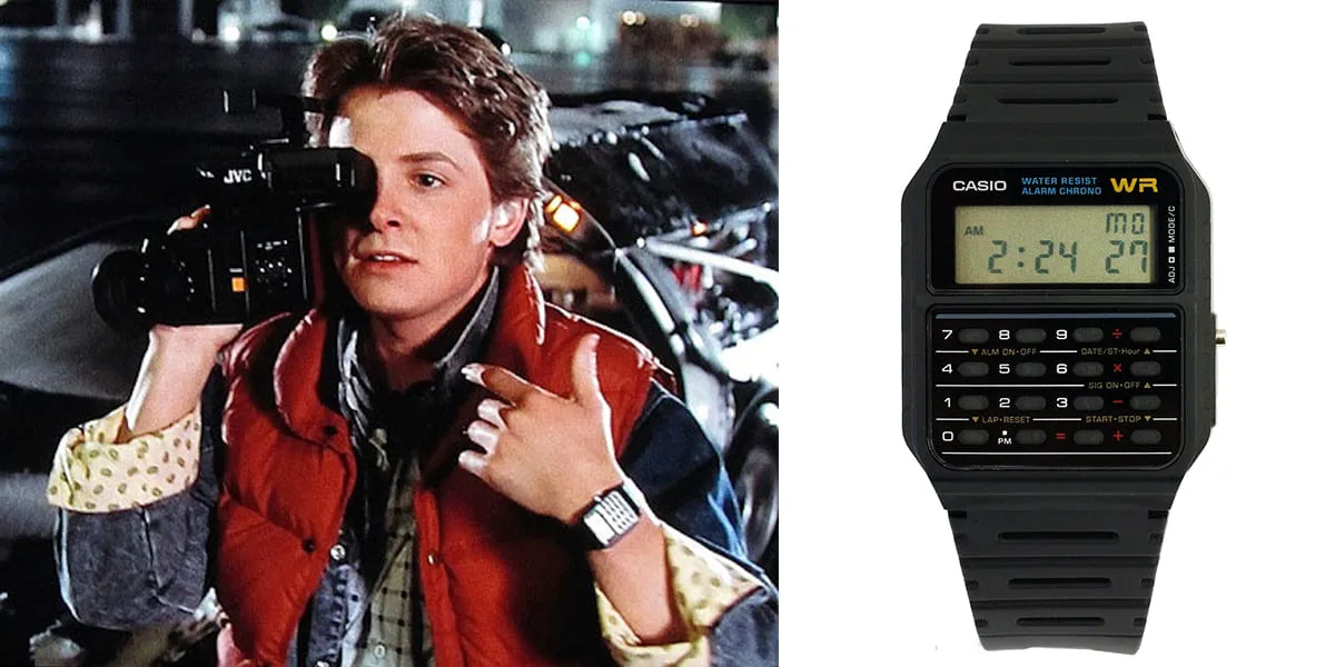 Casio CA53W Databank de Michael J. Fox en Back to the Future